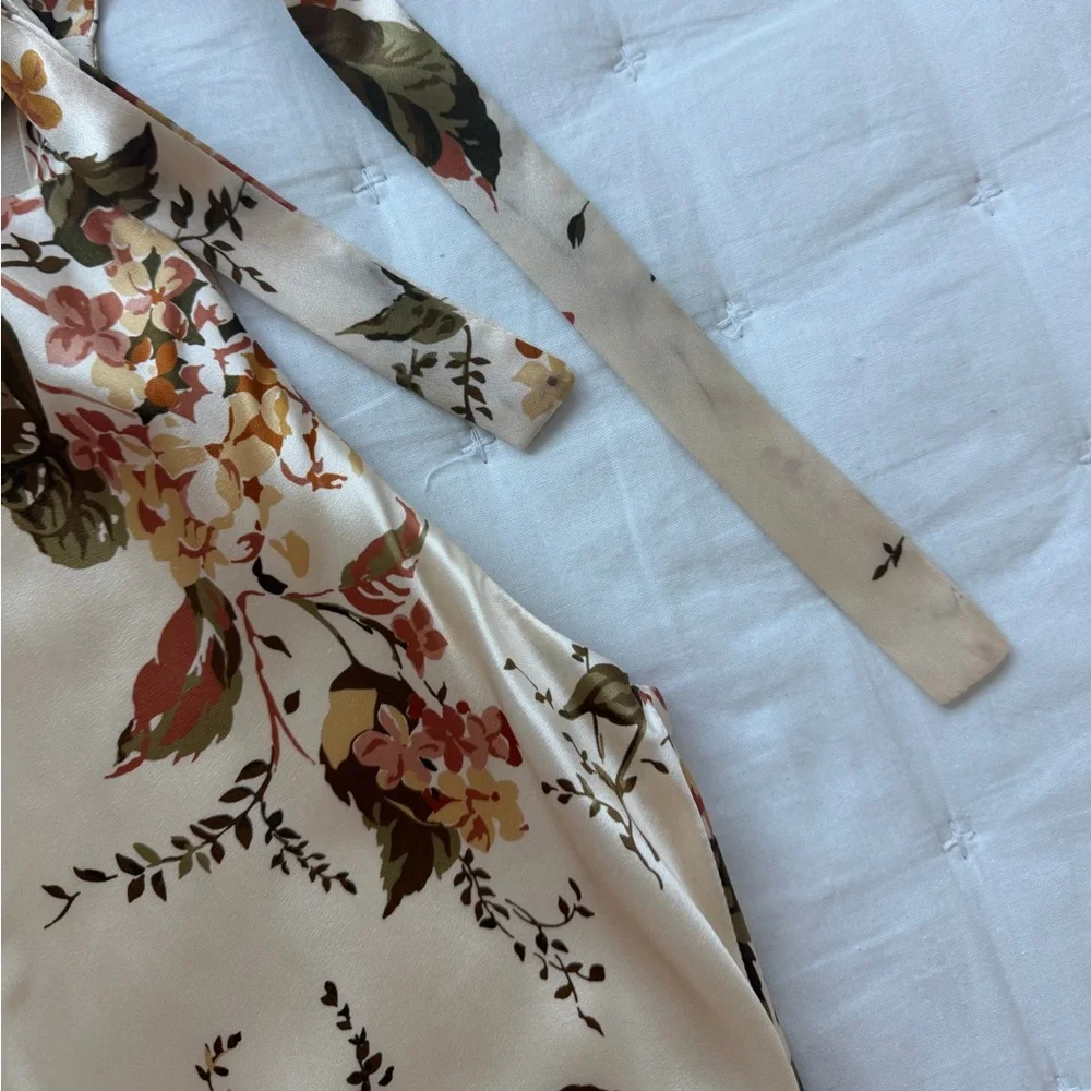 Reformation Medium Aden Floral Silk Midi Dress - Picture 11 of 14